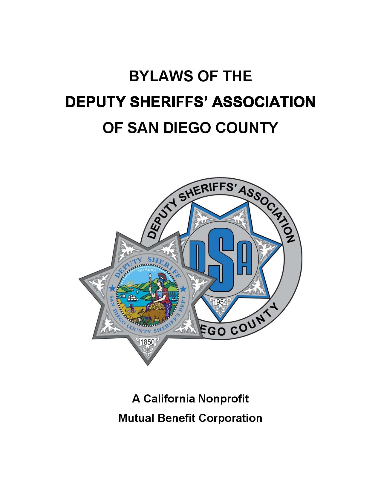 AB109 2012 DSA Board of Directors - Deputy Sheriffs' Association